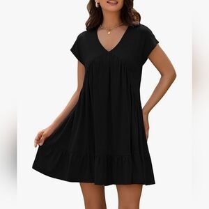 ZAFUL V-Neck Ruffle Sleeve Summer Swing Dress – Women’s Size Large – NWT